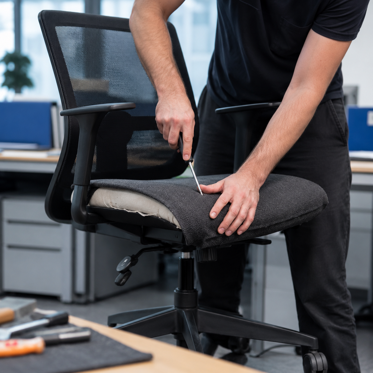 Réfection de sièges de bureau à Braine-l'Alleud : confort et ergonomie au quotidien